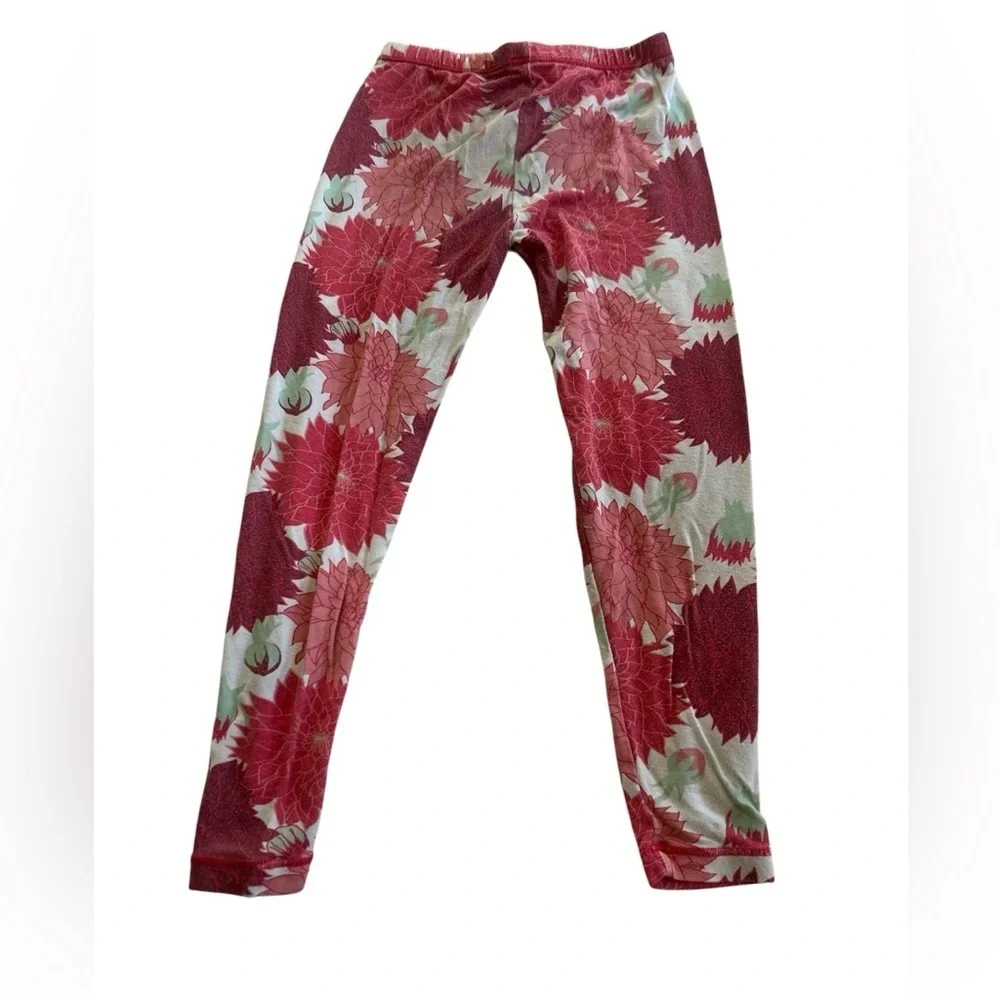Kickee Pants Red and White Floral Kids Pajama Set
